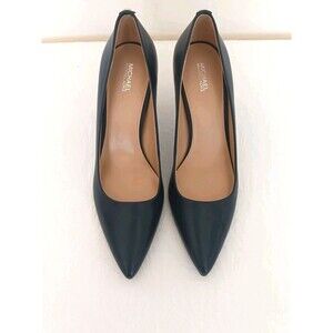 Michael Kors Navy Blue Leather Pointed Toe Pumps Stiletto Heels Size 10M